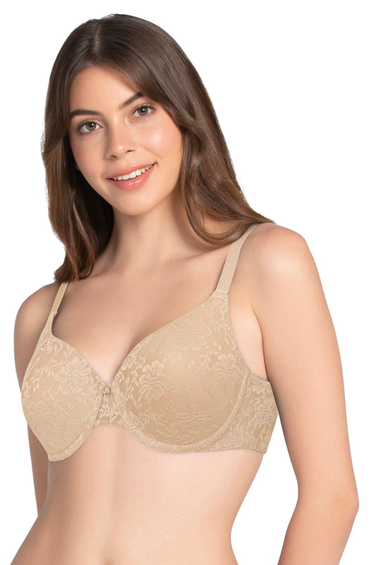 Lace Dream Padded Wired Lace Bra - Sesame_Sndlwd