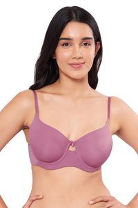 Elegant Dream Padded Wired T-shirt Bra - Mellow Mauve - color option