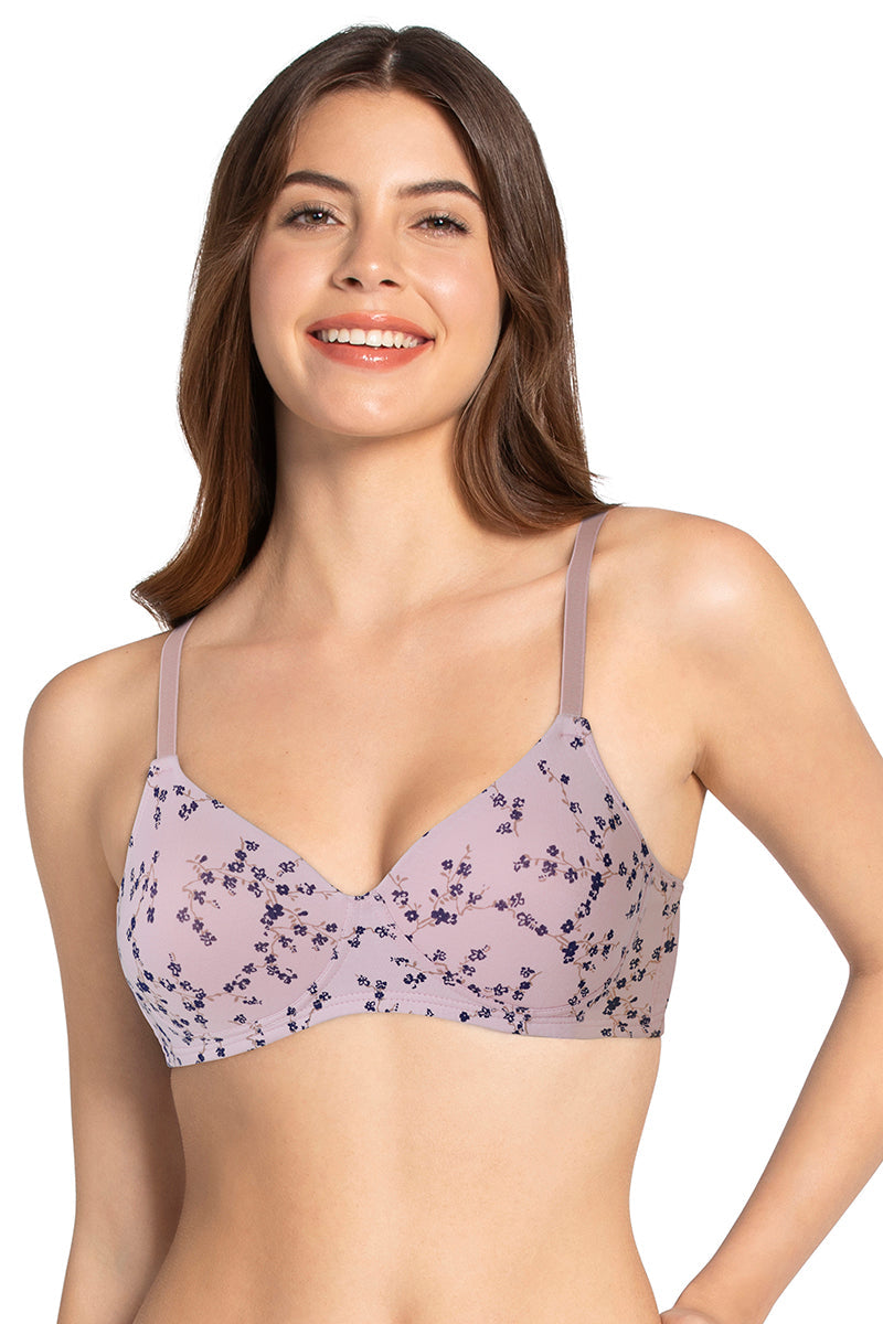 Buy Starry Trail Padded Wired Shimmer Bra, Cerise Color Bra