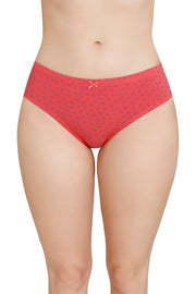Inner Elastic Printed Mid Rise Bikini Panty (Pack of 3)