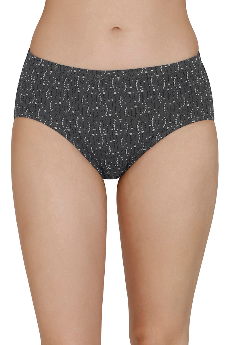 Inner Elastic Print Mid Rise Hipster Panties (Pack of 3)