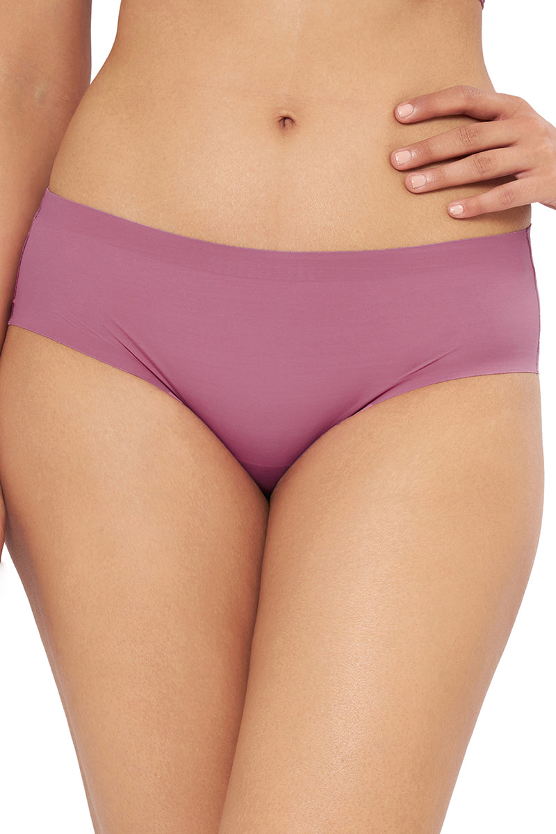 Vanish Solid Low Rise Hipster Seamless Panty - Mellow Mauve