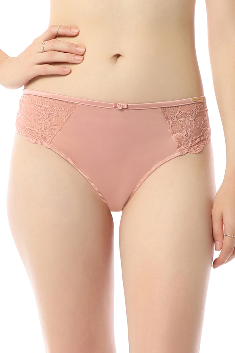 Amante Low Rise Three-Fourth Coverage Hipster Panty - Sandalwood