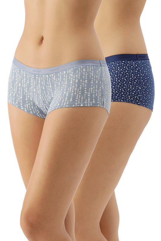 Low Rise Printed Boyshorts (Pack of 2)