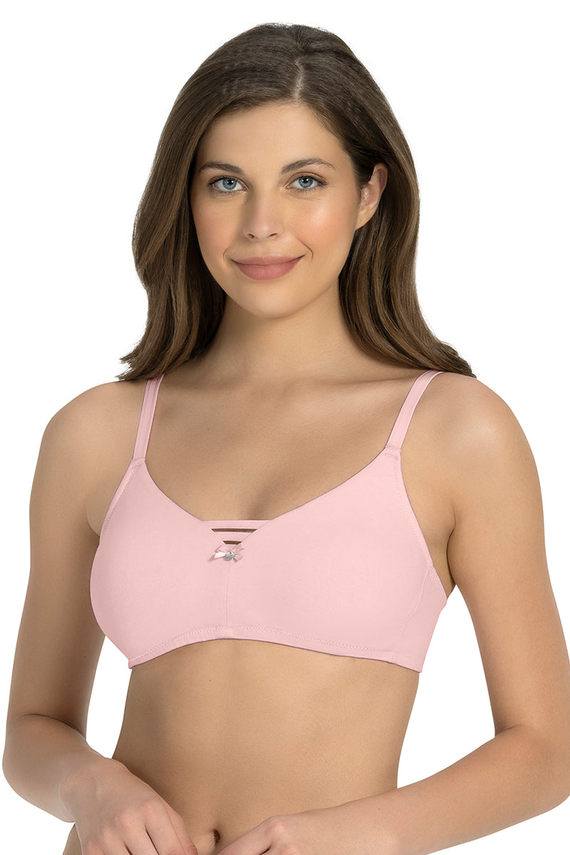 All Day Pretty Non-padded Non-wired Support Bra - Crystal Rose