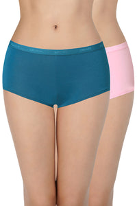 Solid Low Rise Boyshorts (Pack of 2) - C511 - color option