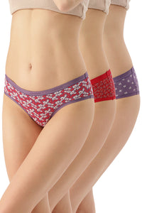 Low Rise Printed Hipster (Pack of 3) - color option