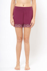 Lace Touch Sleep Shorts - Anemone - color option