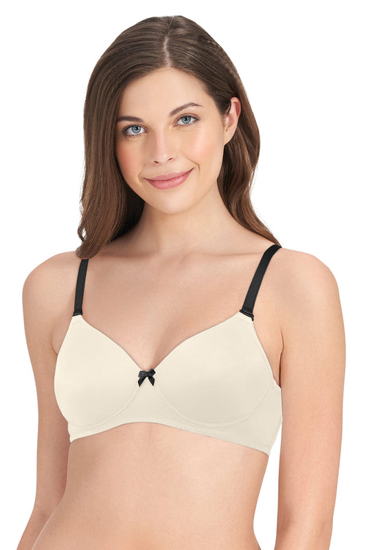 Smooth Dreams Padded Non-wired T-shirt Bra - Whitesmoke
