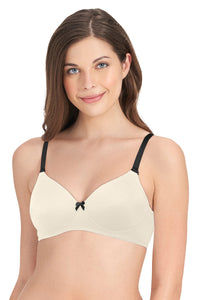 Smooth Dreams Padded Non-wired T-shirt Bra - Whitesmoke - color option