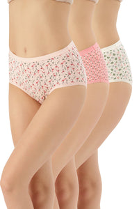 Printed Full Brief Panty (Pack of 3) - color option