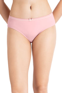 Casual Chic Three-Fourth Coverage Low Rise Bikini Panty - Bridal Rose-Angel Wing thumbnail 1