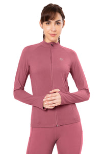 Energize Performance Full Sleeve Active Jacket - Heather Rose thumbnail 2
