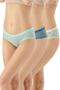Printed Low Rise Hipster (Pack of 3) - color option