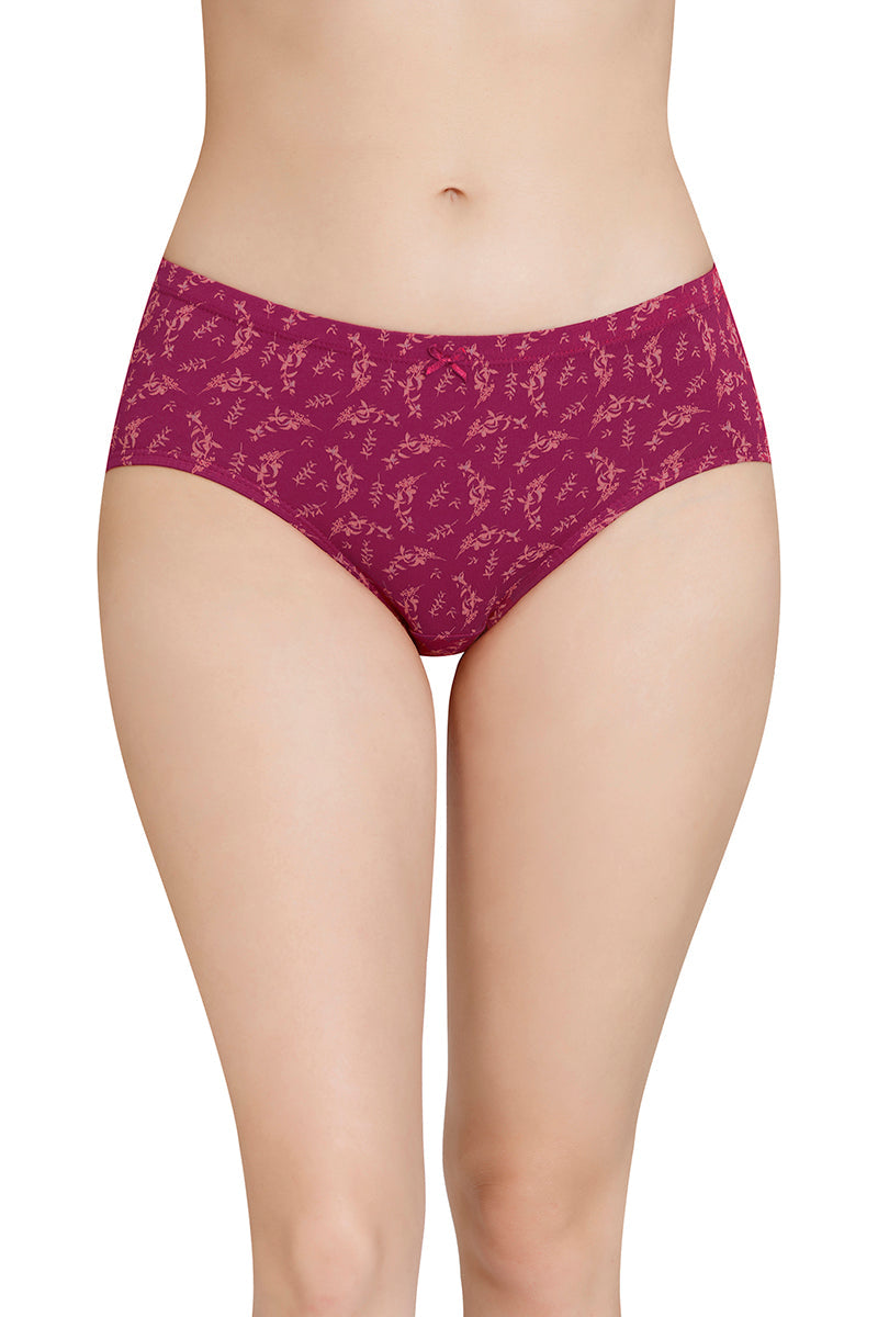 Inner Elastic Printed Mid Rise Hipster Panty (Pack of 3) - Image 2 of 7