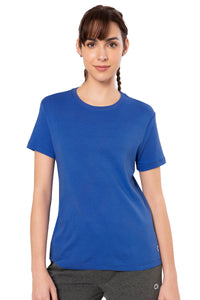 Essential Basic Short Sleeve Round Neck T-Shirt - Lazuli Blue thumbnail 1