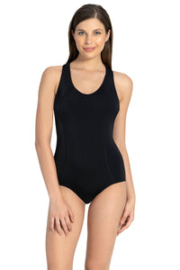 Racerback Swimsuit - Black thumbnail 1
