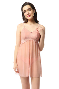 Eternal Bliss Non-padded Non-wired Babydoll - Mellow Rose - color option