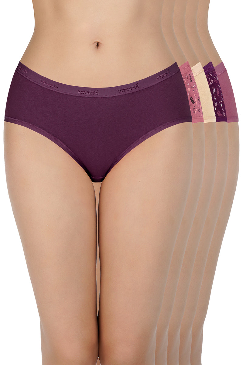 Low Rise Assorted Hipster Panies (Pack of 5)