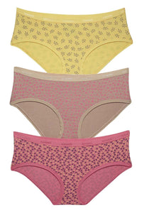 Hipster Printed Panty (Pack of 3) - color option