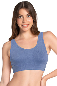 All Day Lounge Non-padded & Non-wired Bra - Blue Marl - color option