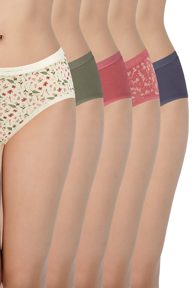 Assorted Low Rise Hipster Panties (Pack of 5) - Image 1 of 6