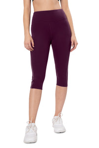 Energize High Rise Active Capri - Blackberry Wine thumbnail 1
