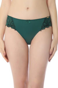 Floral Chic Bikini Panty - Botanical Garden & Black thumbnail 1