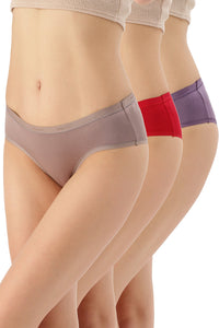 Low Rise Solid Hipster (Pack of 3) - color option
