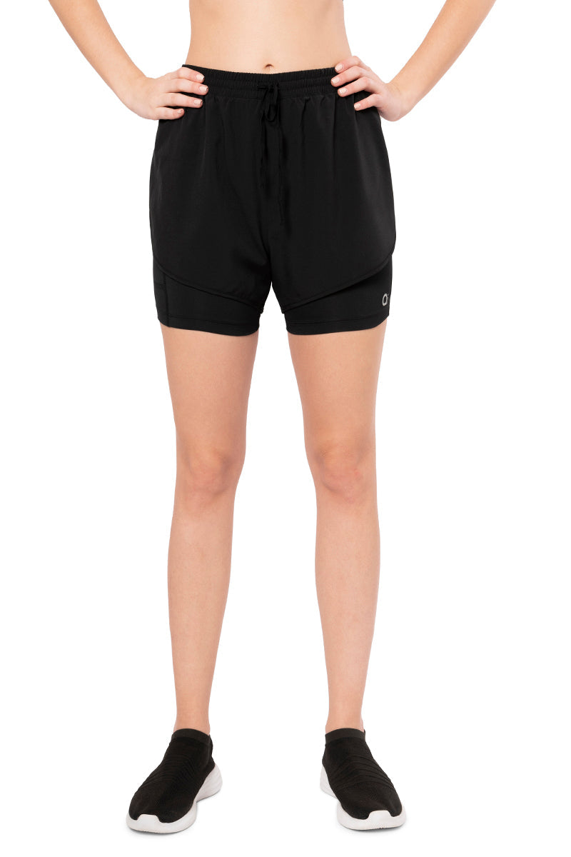 Energize High Rise Active Shorts - Jet Black - Image 1 of 6