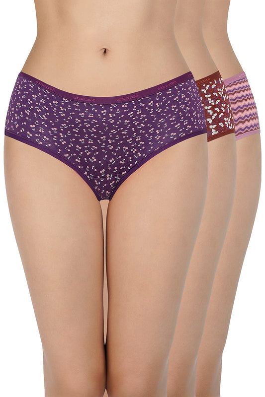 Printed Low Rise Hipster (Pack of 3) - C513
