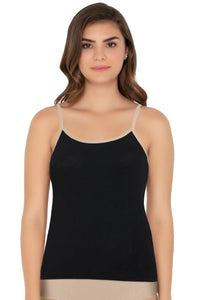 Cotton Camisole - Black - Sandalwood - color option