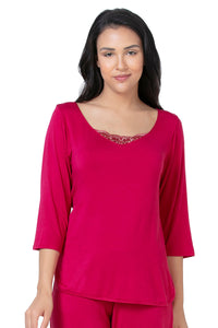 Lace Touch Sleep Top - Granita - color option