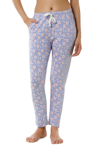 Full Length PJ Bottom - Brunnera Blue Floral Print - color option
