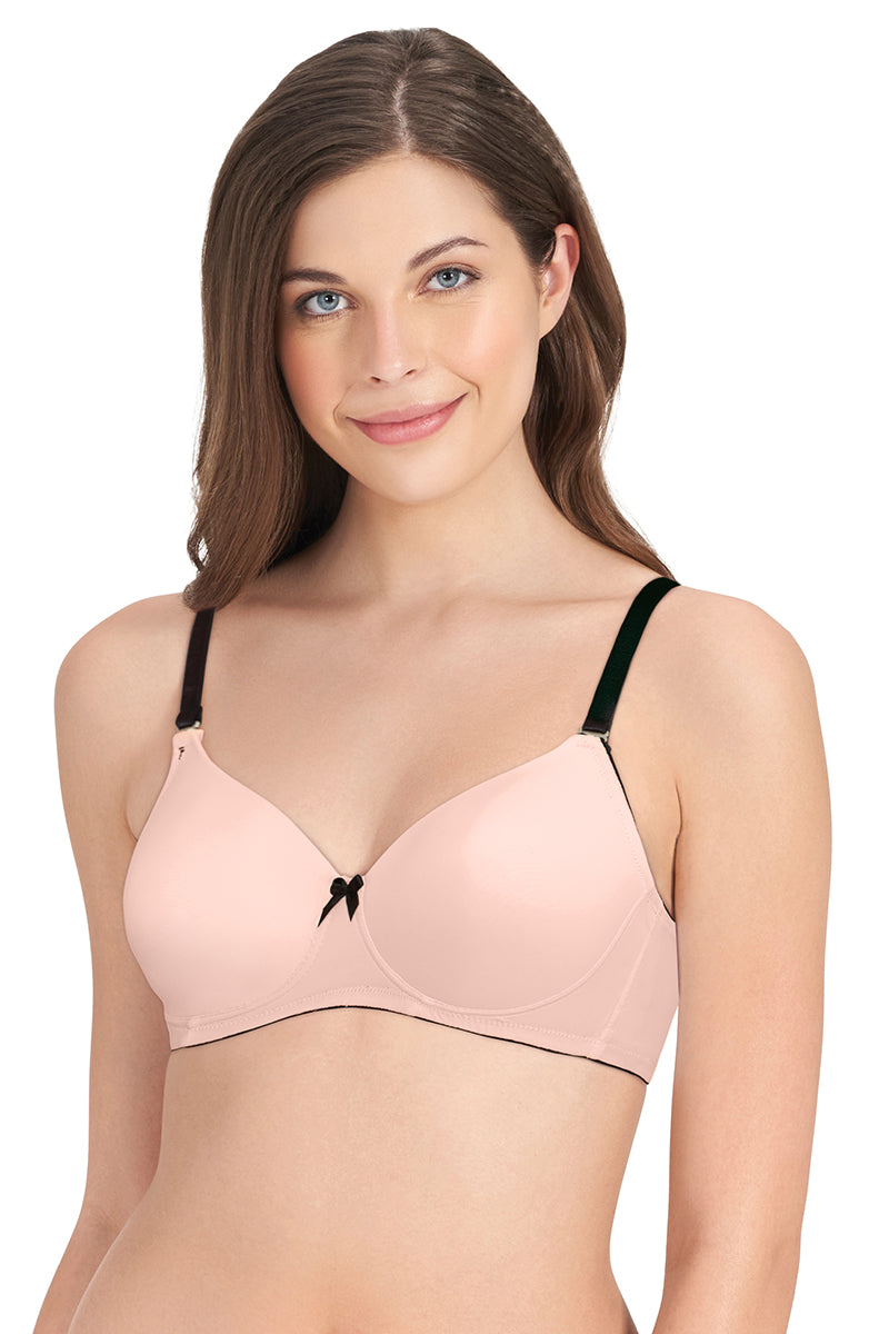 Smooth Dreams Padded Non-wired T-shirt Bra - Pale Dogwood
