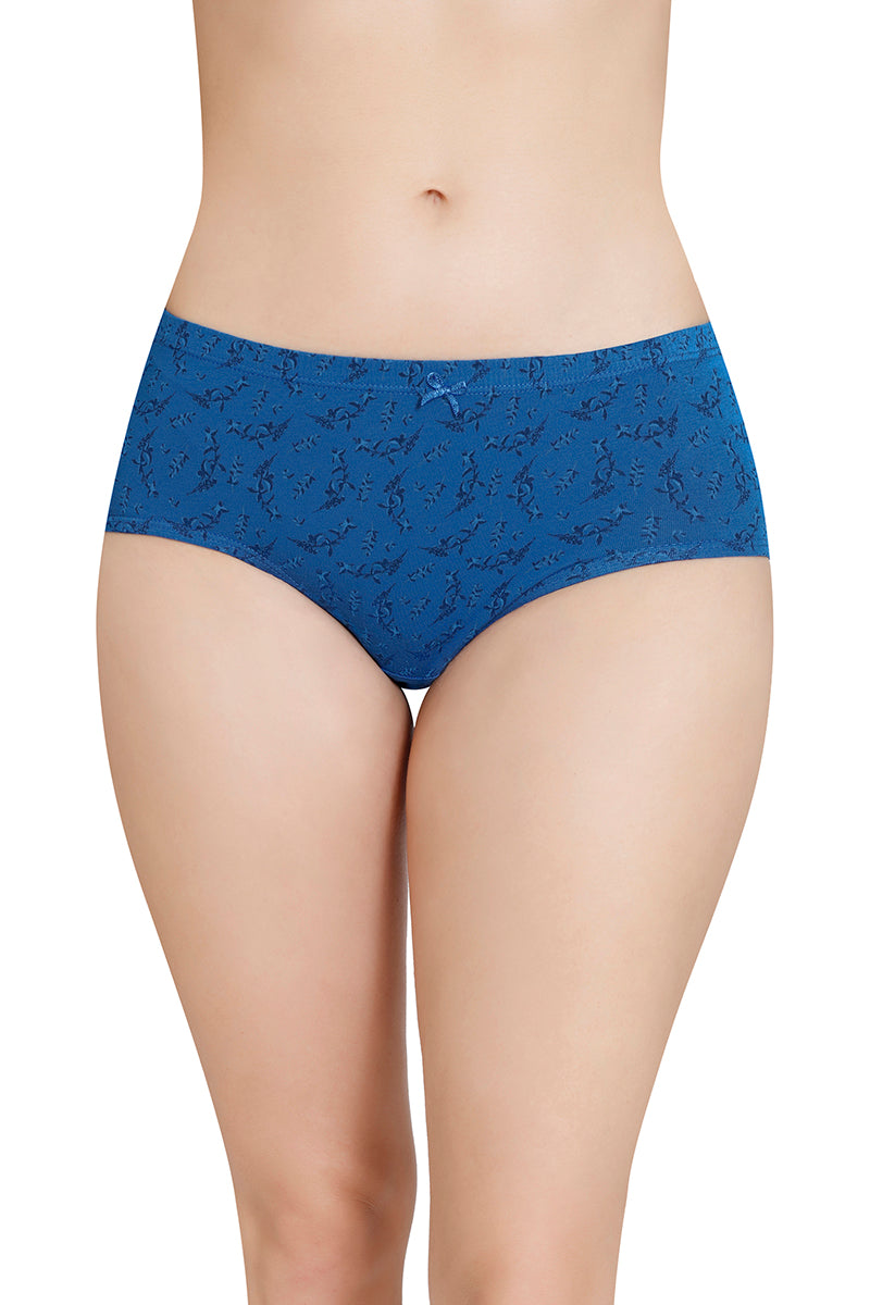 Inner Elastic Printed Mid Rise Hipster Panty (Pack of 3)