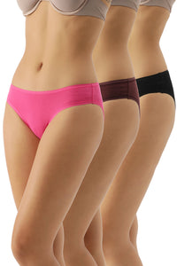 Low Rise Solid Bikini (Pack of 3) thumbnail 1