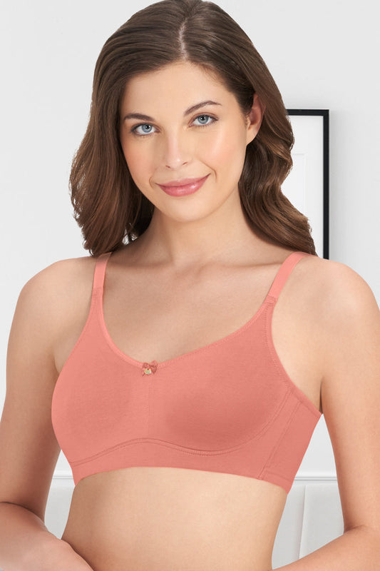 All-Day Elegance Non-Padded Non-Wired Bra - Canyon Clay