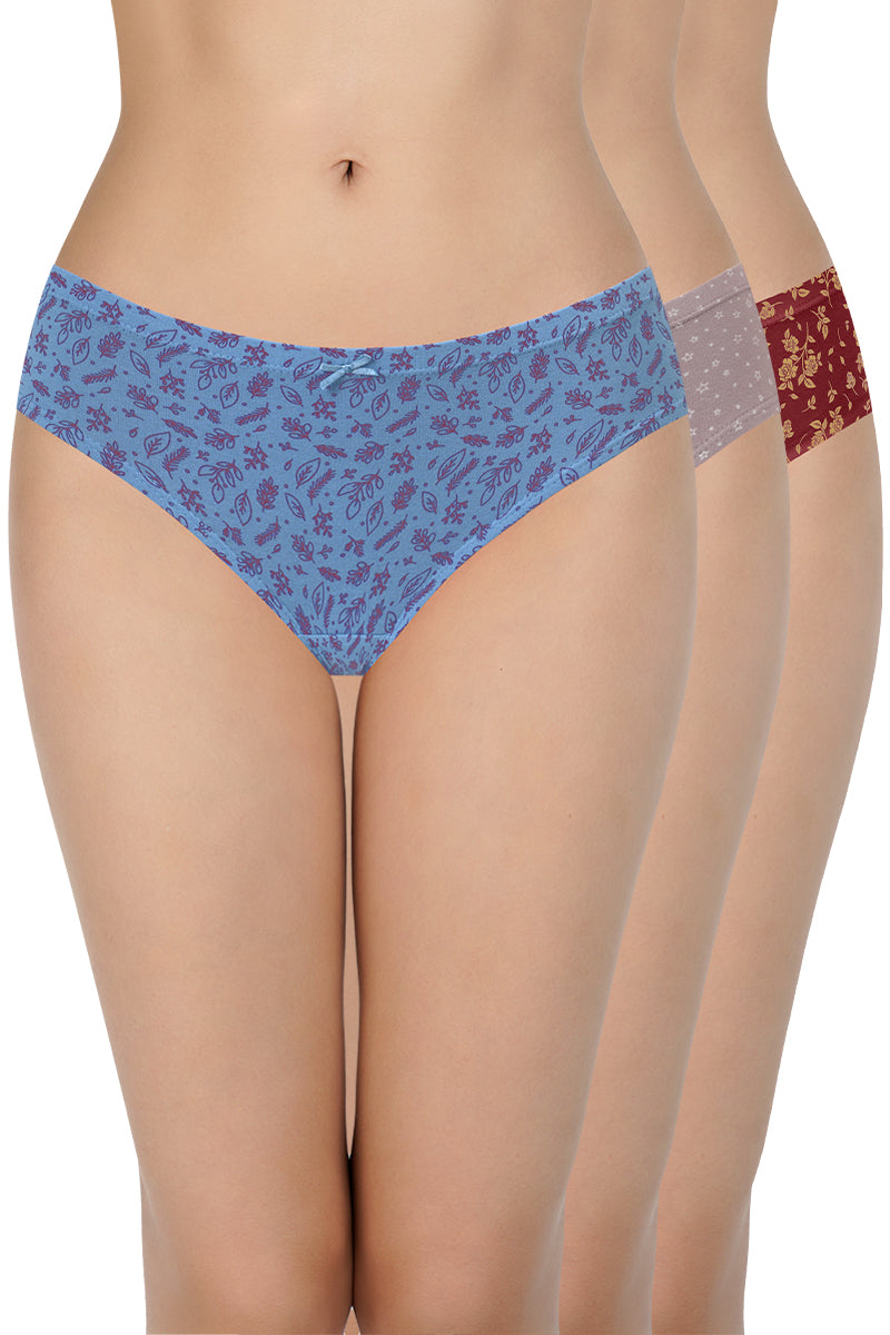 Inner Elastic Waistband Bikini Panty (Pack of 3) - Image 1 of 7