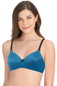 Smooth Dreams Padded Non-wired T-shirt Bra - Mykonos Blue - color option