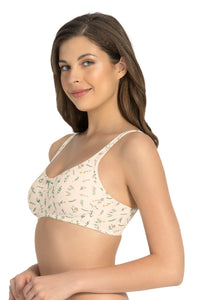 Magic Shaper Non Padded Non Wired Support Bra - Pearled Ivory Print thumbnail 3