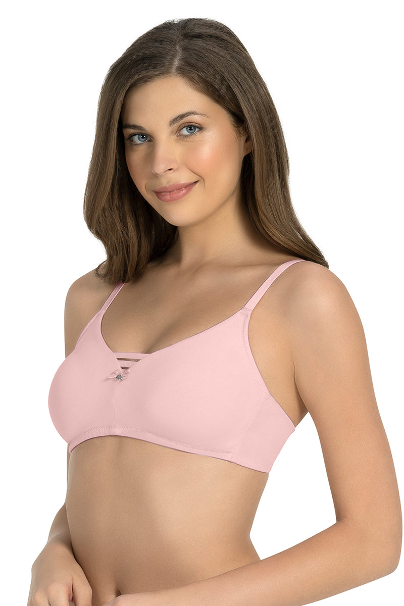 All Day Pretty Non-padded Non-wired Support Bra - Crystal Rose