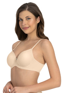 Cloudsoft Padded & Wired Bra - Almond thumbnail 3