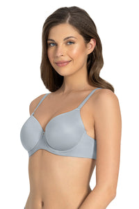 Cloudsoft Padded & Wired Bra - Soft Gray thumbnail 3