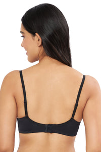 Elegant Dream Padded Wired T-shirt Bra - Black thumbnail 2