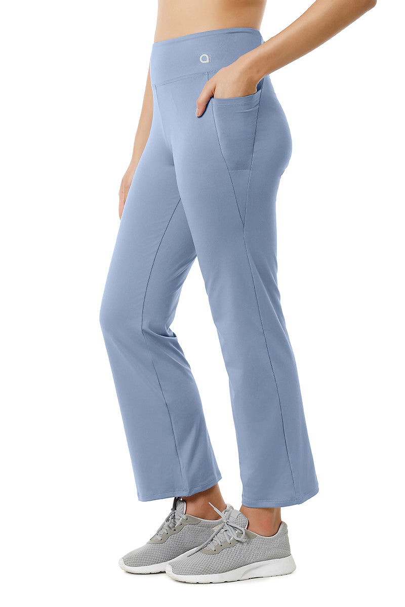 Flaunt Flared High Rise Travel Pants - Tempest