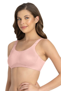 Cloudsoft Support Non-padded & Non-wired Bra - Blush Pink thumbnail 3