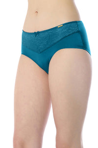Elegant Lace Hipster Panty - Gibralta Blue & Stucco thumbnail 2