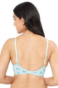 Smooth Elegance Padded Non-wired T-shirt Bra - Hummingbird Print thumbnail 2