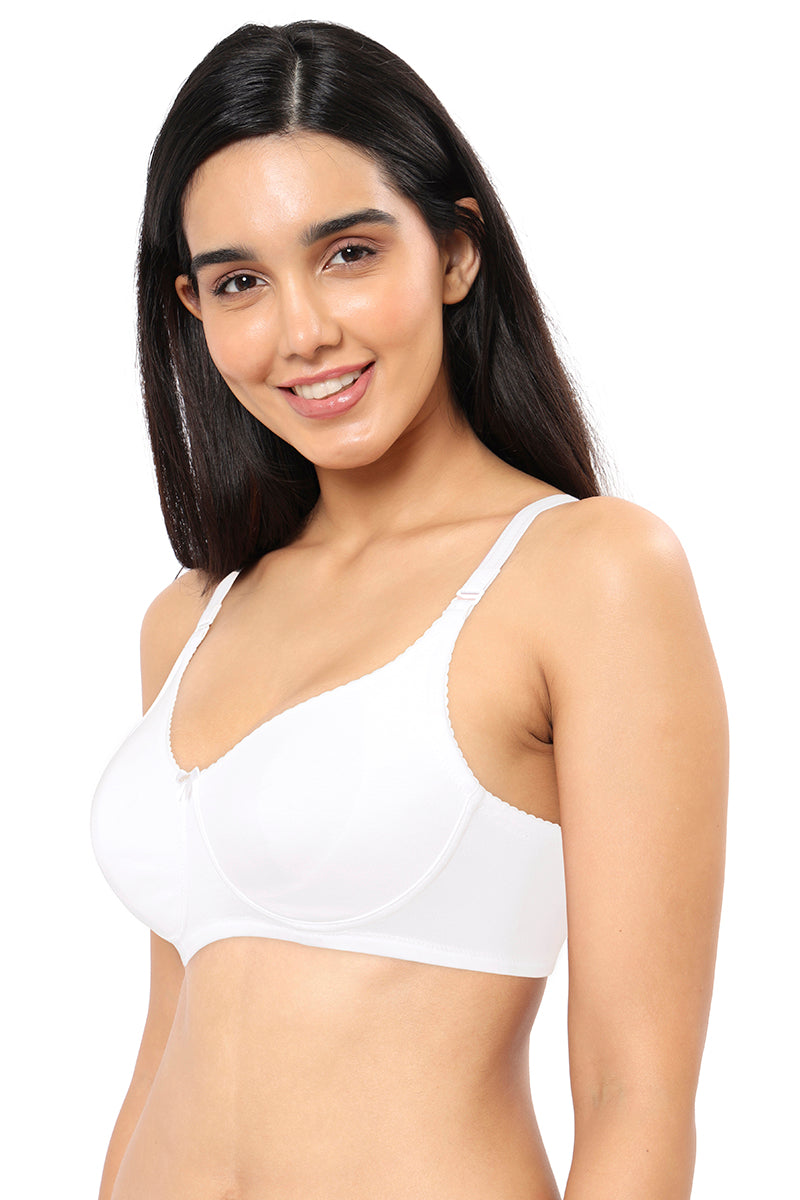 All Day Comfort Non-Padded & Non-Wired Bra - White